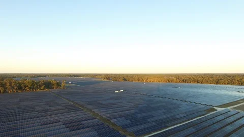Solar Panel Array 4 Stock Footage 127932151