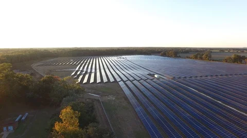 Solar Panel Array 5 Stock Footage 127931900