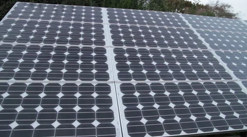 Solar Panel Array Stock Footage 40813648