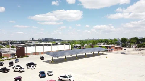 Solar Panel Array Stock Footage 158894267