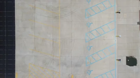 Solar panel array Stock Footage 158894772