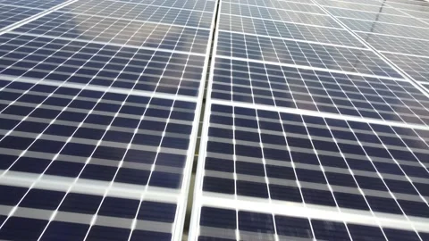 Solar panel array Stock Footage 158894883