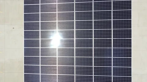 Solar panel array Stock Footage 158894908