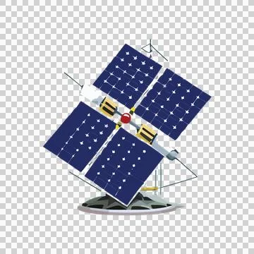 Solar Panel Array Structural Silhouette panels frame base Stock Illustration
