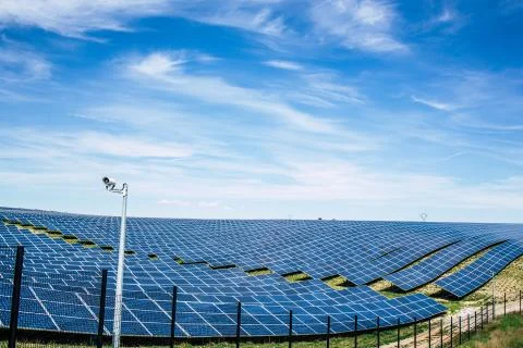 Solar Panel Background Pattern Stock Photos