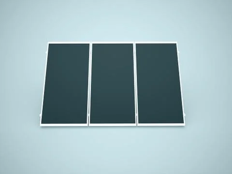 Solar panel on blue background Stock Illustration