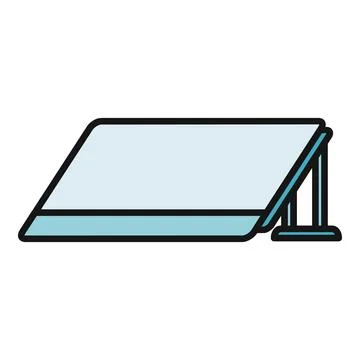 Solar panel capturing sun energy for sustainable power Stock Illustration