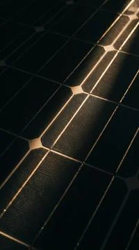 Solar Panel Cell Detail Stock Photos