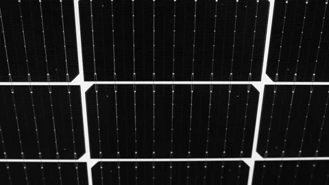 Solar panel cells stacked together, innovative technology background, zoom Stock Footage 202307094