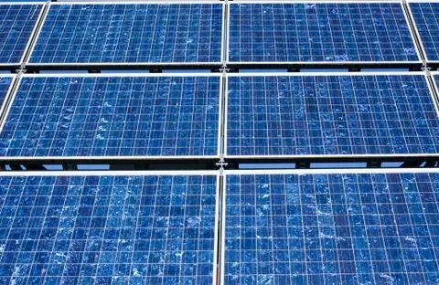 Solar panel close-up Stock Photos