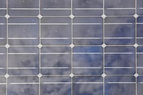 Solar panel closeup pattern Stock Photos