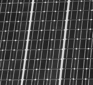 Solar panel closeup Foto stock