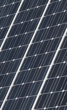 Solar panel closeup Foto stock