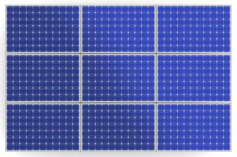 Solar panel concept 3d illustration Stock Illustration