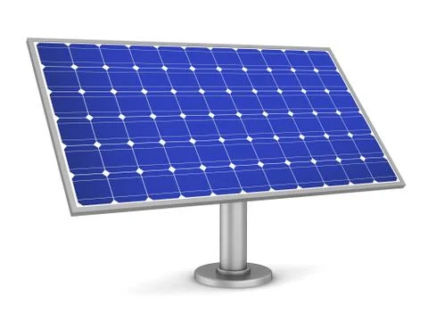 Solar panel concept 3d illustration Stock Illustration