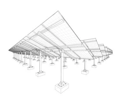 Solar Panel Concept Illustrazione stock