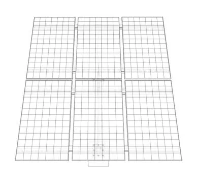 Solar Panel Concept Illustrazione stock