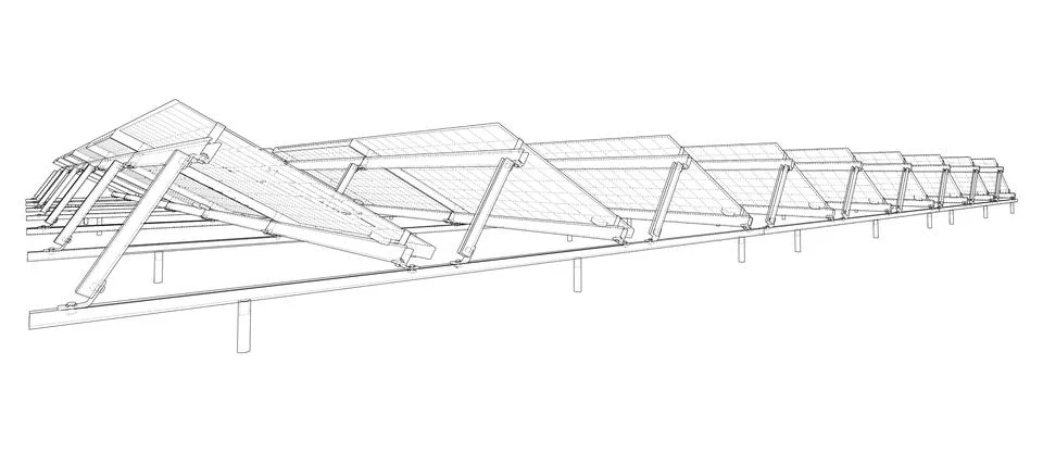 Solar Panel Concept Illustrazione stock
