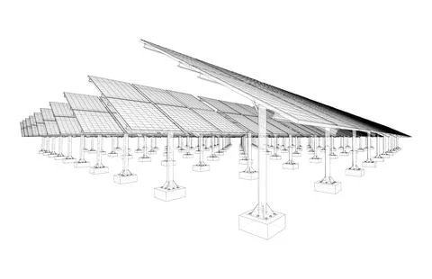 Solar Panel Concept Illustrazione stock