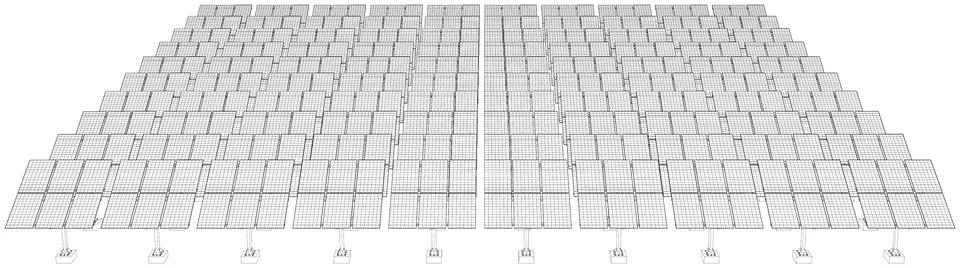 Solar Panel Concept 스톡 일러스트