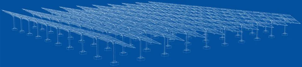 Solar Panel Concept. Vector 스톡 일러스트
