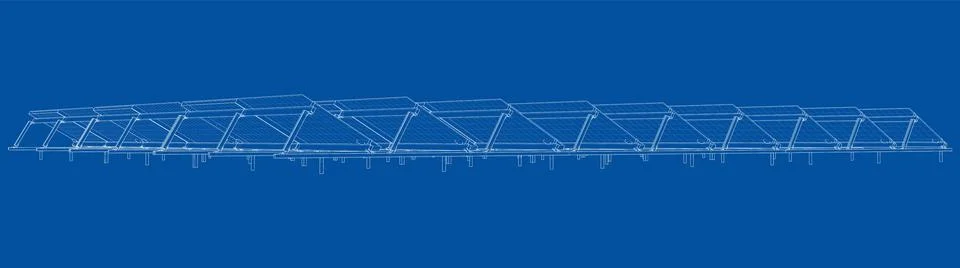 Solar Panel Concept. Vector Stock Illustration