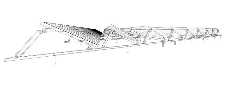 Solar Panel Concept. Vector Stockillustratie