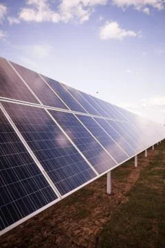 Solar panel detail Stock Photos