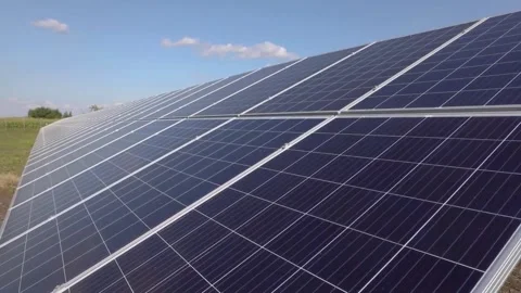 Solar Panel eco system. Alternative energy generation, ecological concept Stock Footage 254101340