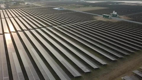 Solar Panel eco system. Alternative energy generation, ecological concept Stock Footage 254101558