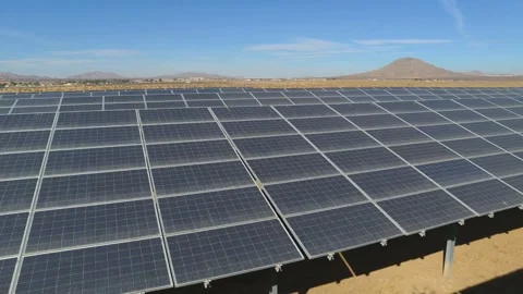 Solar Panel eco system. Alternative energy generation, ecological concept Stock Footage 254101779