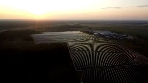 Solar Panel eco system. Alternative energy generation, ecological concept Stock Footage 254103694