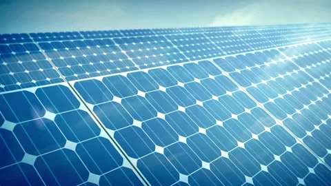Solar Panel eco system. Alternative energy generation, ecological concept Stock Footage 254103878