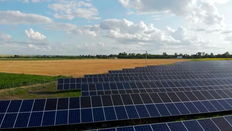 Solar Panel eco system. Alternative energy generation, ecological concept Stock Footage 254103911