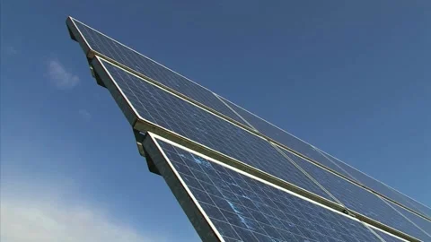 Solar Panel eco system. Alternative energy generation, ecological concept Stock Footage 254104009