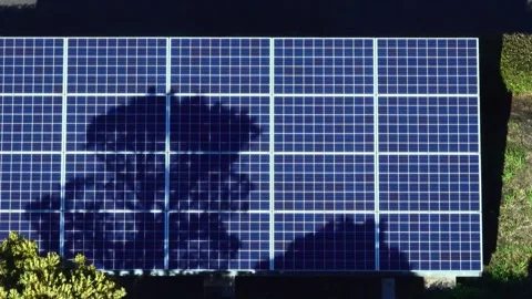 Solar Panel eco system. Alternative energy generation, ecological concept Stock Footage 254104178