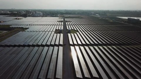 Solar Panel eco system. Alternative energy generation, ecological concept Stock Footage 254104239