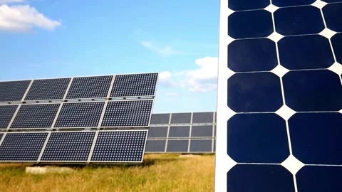 Solar Panel eco system. Alternative energy generation, ecological concept Stock Footage 254104256