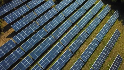 Solar Panel eco system. Alternative energy generation, ecological concept Stock Footage 254104581