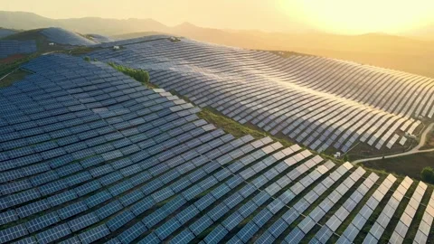 Solar Panel eco system. Alternative energy generation, ecological concept Stock Footage 254105167