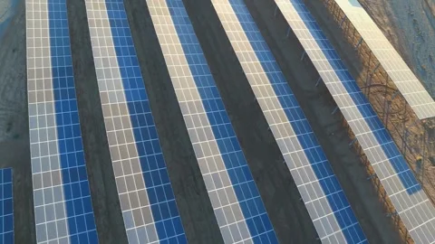 Solar Panel eco system. Alternative energy generation, ecological concept Stock Footage 254105192