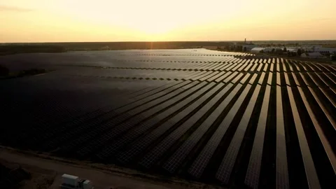 Solar Panel eco system. Alternative energy generation, ecological concept Stock Footage 254105398