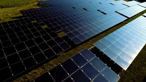 Solar Panel eco system. Alternative energy generation, ecological concept Stock Footage 254105666