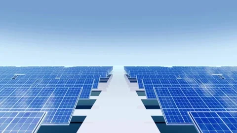 Solar Panel eco system. Alternative energy generation, ecological concept Stock Footage 254106016