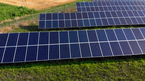 Solar Panel eco system. Alternative energy generation, ecological concept Stock Footage 254106039