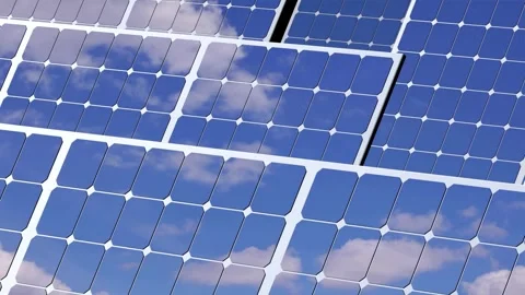 Solar Panel eco system. Alternative energy generation, ecological concept Stock Footage 254106079