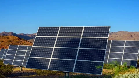 Solar Panel eco system. Alternative energy generation, ecological concept Video stock 254106127