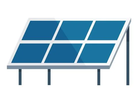 Solar panel. Electric power is driving force behind technological innovation Stock Illustration