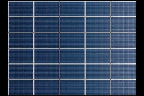 Solar panel for electricity as green technology. 3d render. Stock Illustration