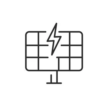 Solar Panel Energy Icon Illustrazione stock
